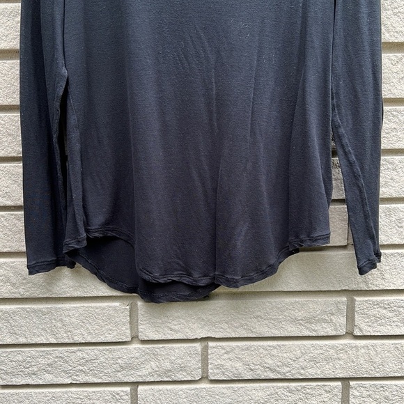 Roots Semi-Sheer Black Long Sleeve M - Picture 4 of 9